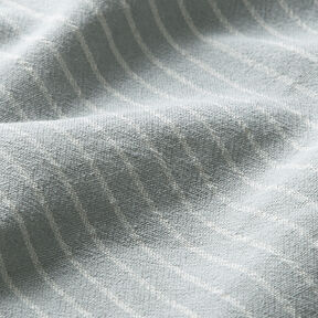 Tecido para blusas Mistura de algodão Riscas largas – cinzento/branco sujo, 