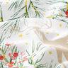 Tecido para decoração Lona Renas e ramos – branco,  thumbnail number 2