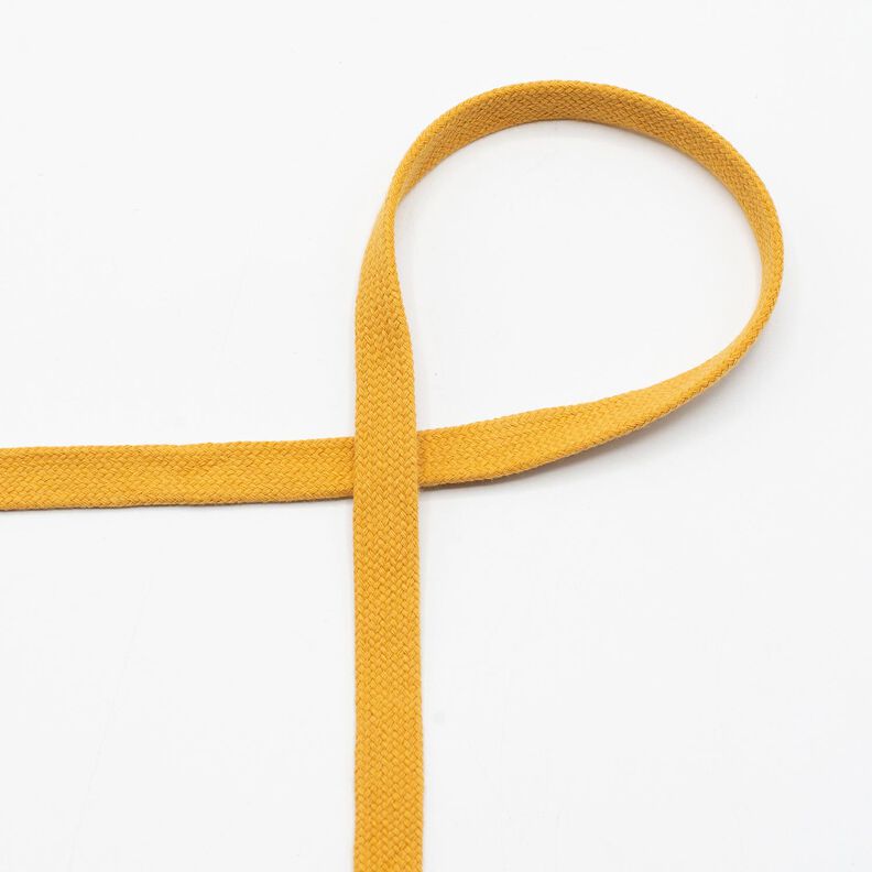 Cordão plano Camisola com capuz Algodão [15 mm] – amarelo-caril,  image number 1
