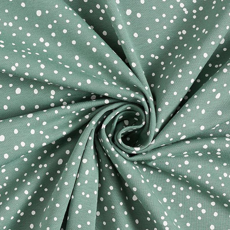 Jersey de algodão Pintas irregulares – verde amarelado,  image number 3