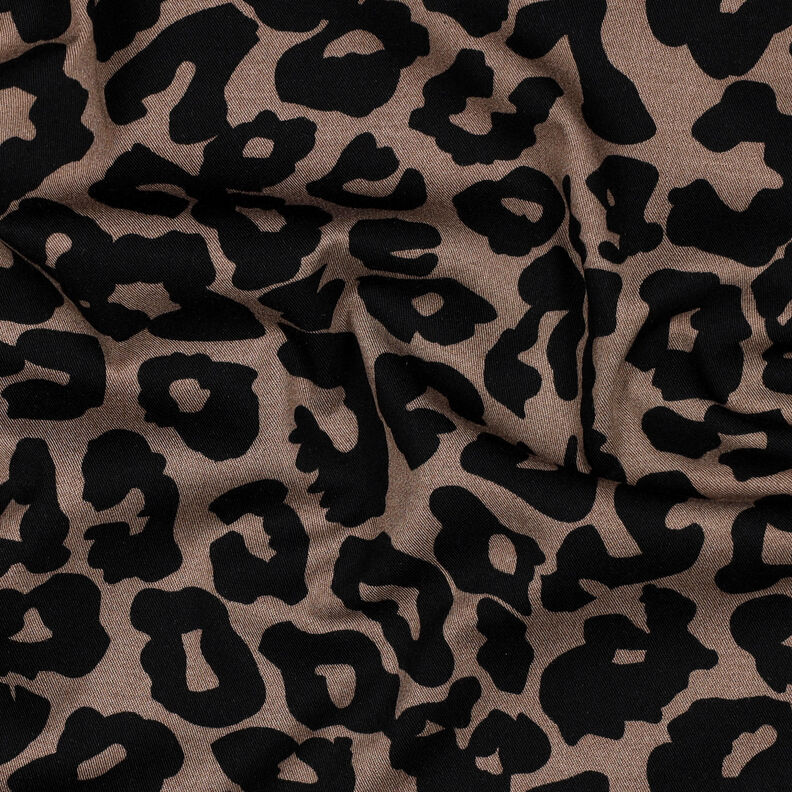 Viscose Stretch Leopardo | Poppy Fabrics – castanho,  image number 2