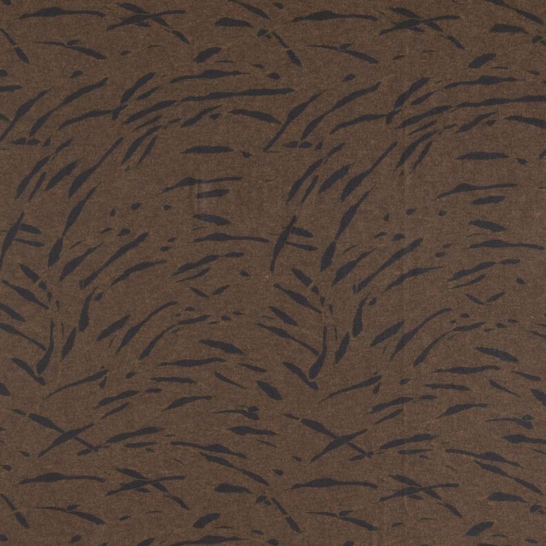 Jersey Romanit Cardado Riscas abstratas – castanho escuro,  image number 1