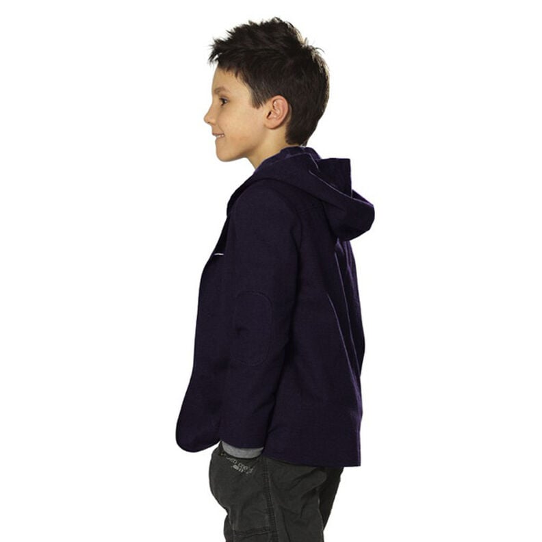 Terry franc&ecirc;s simples liso &ndash; azul-noite,  image number 10