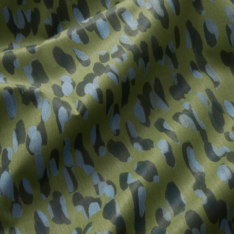 Tecido para exteriores Lona Bolinhas grandes – verde-pinheiro/azul,  image number 2