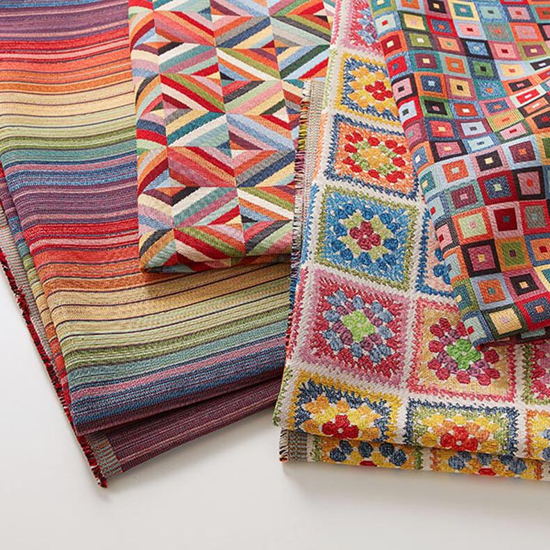 Tecido para decoração Gobelina Aspeto de crochê – bege claro,  image number 6