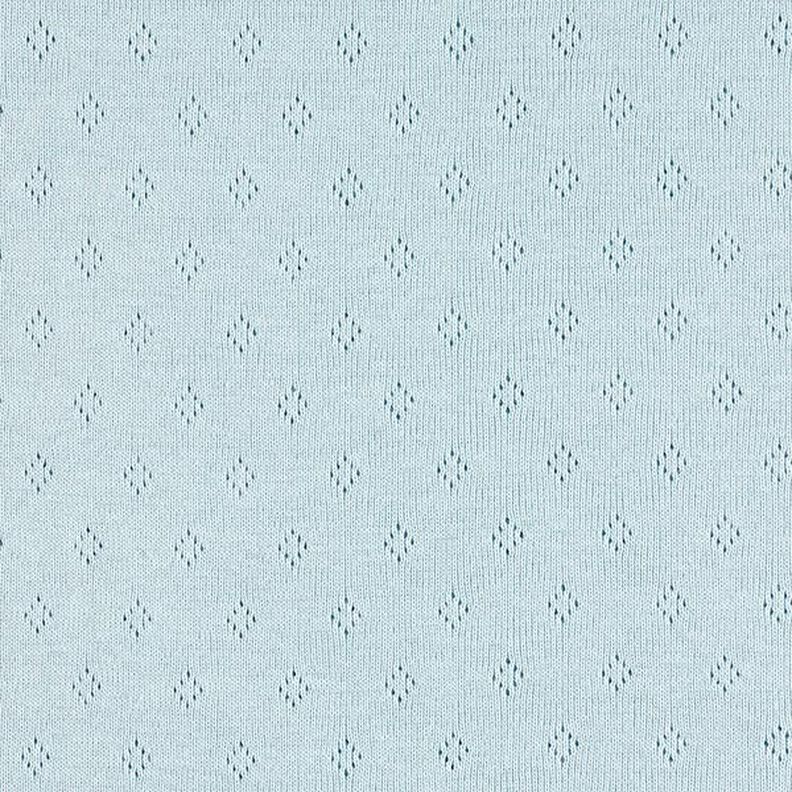 Jersey malha fina com padrão perfurado – azul claro,  image number 1