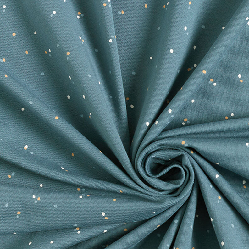 Jersey de algodão Manchas irregulares  – azul ganga,  image number 3