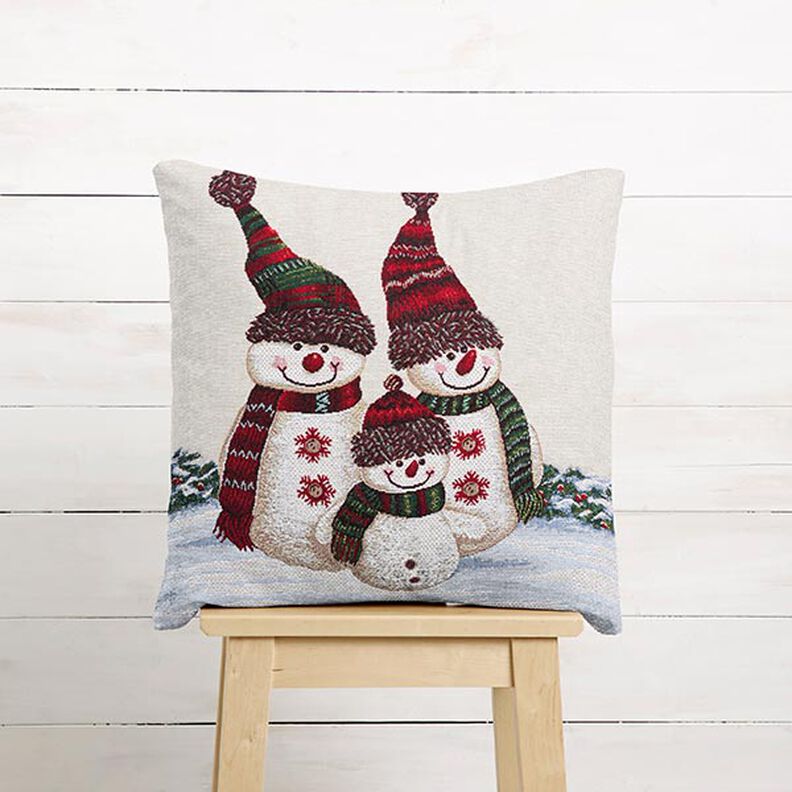 Barra Gobelina Trio de bonecos de neve – bege claro,  image number 5