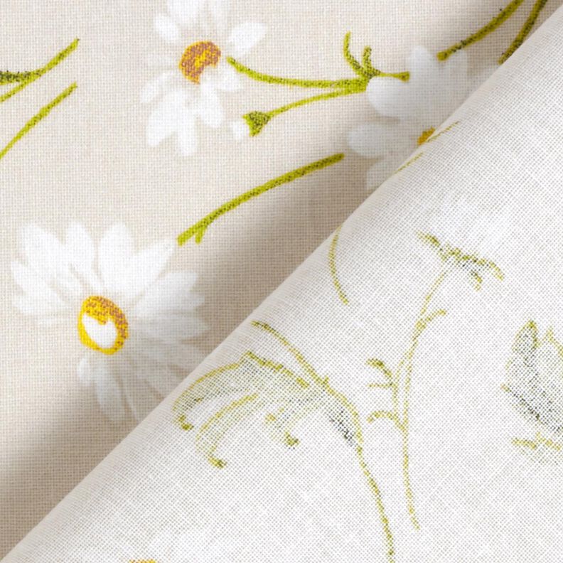 Algodão revestido Margaridas – natural/branco,  image number 5