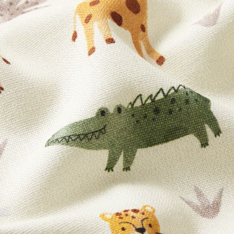 Tecido para decoração Meio linho Panamá Safari – branco sujo,  image number 2