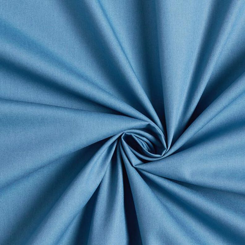 Popelina de algodão Liso – azul ganga,  image number 1