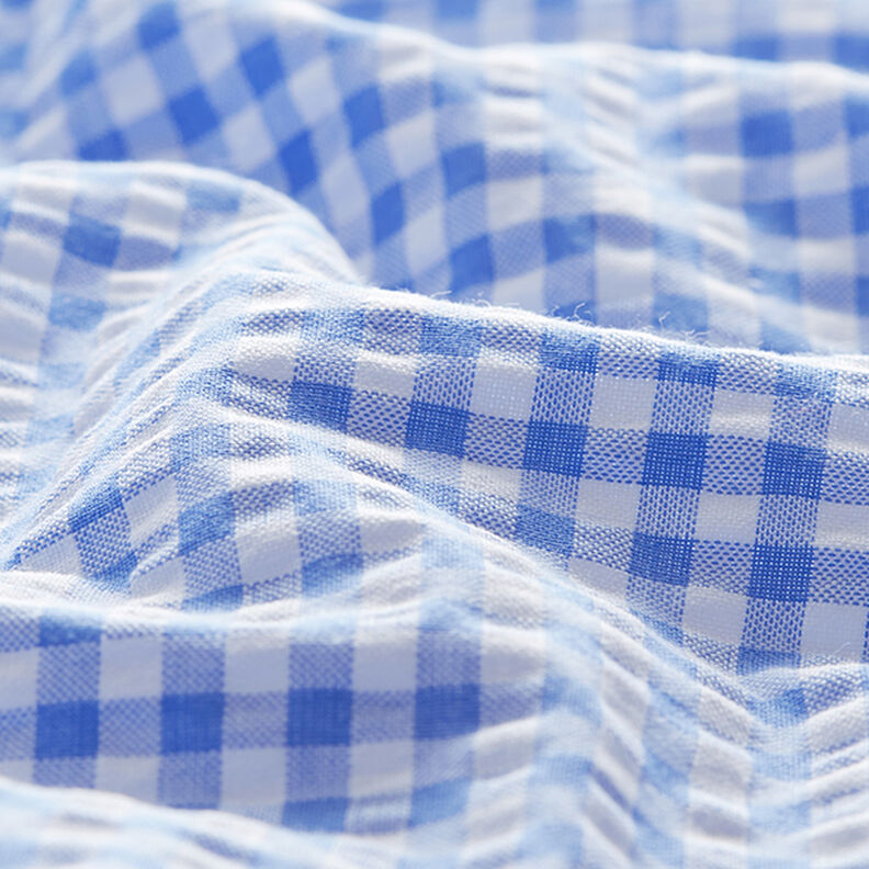 Anarruga Mistura de algodão Xadrez Vichy – azul claro,  image number 2