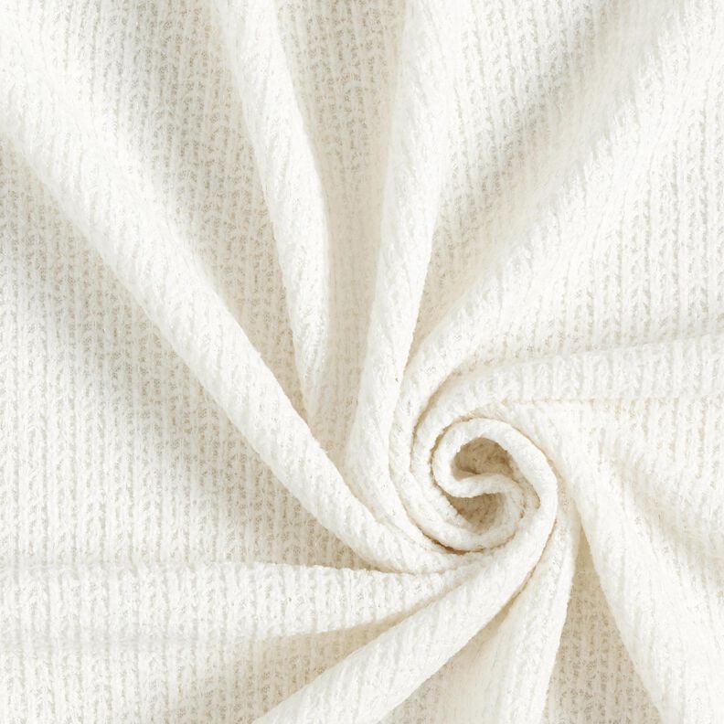 Chenille Malha Jacquard Brilho – marfim/prata metálica,  image number 1