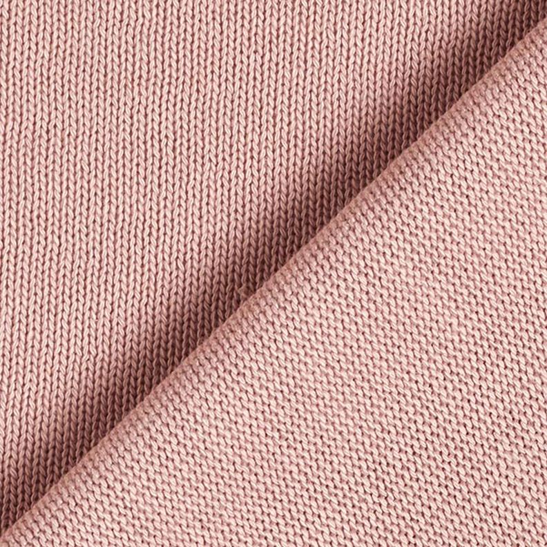 Tecido de malha de algodão – rosa embaçado,  image number 4