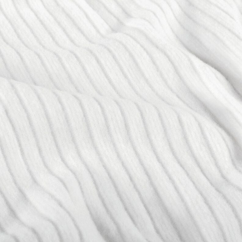 Malha canelada super macia Lisa – branco,  image number 2