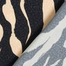 Tecido de viscose Padrão zebra abstrato – preto/bege claro,  thumbnail number 4