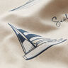 Tecido para decoração meio linho panamá "Yacht Club" – natural/vermelho,  thumbnail number 2