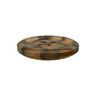 Botão de poliéster, 4 furos Recycling – bronze/castanho escuro,  thumbnail number 2