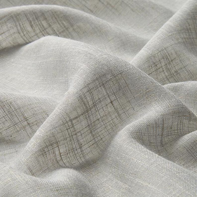 Tecido para cortinados Voile Look linho 300 cm – cinzento claro,  image number 2