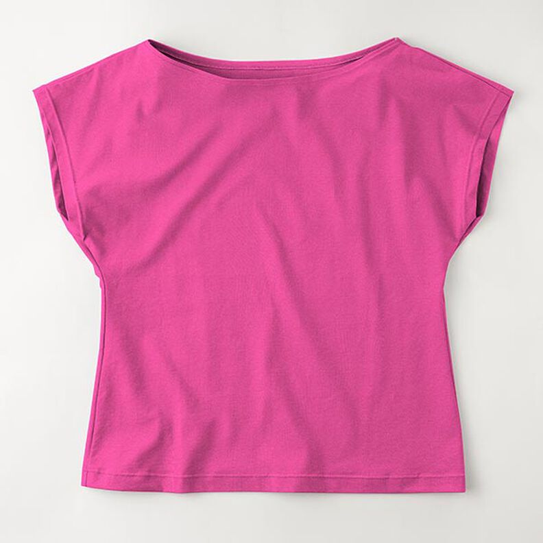 Jersey de algodão médio liso – rosa intenso,  image number 8