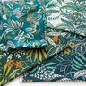 Tecido para decoração Panamá Folhas entrelaçadas – azul petróleo/mostarda,  thumbnail number 5