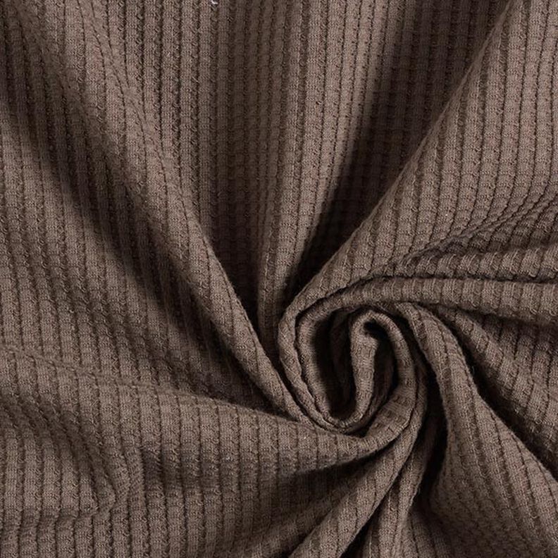 Jersey favos de algodão lisa – castanho claro,  image number 1