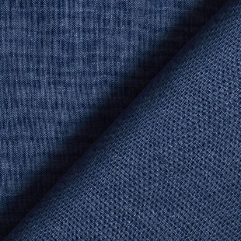 Mistura de linho e algodão, lavado – azul-noite,  image number 3