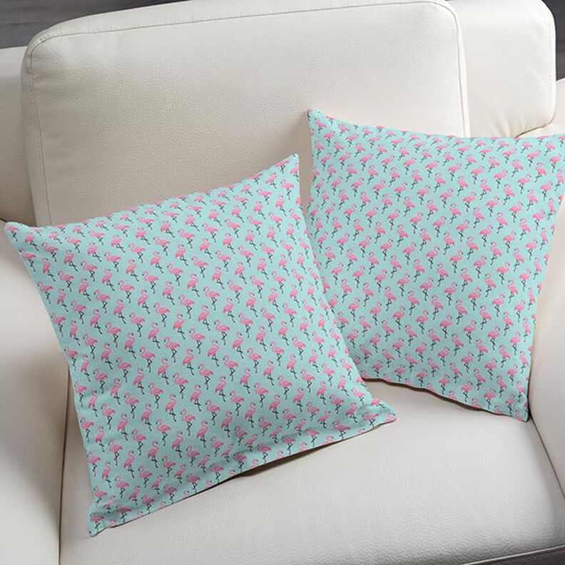 Cretone Flamingo 3 – turquesa,  image number 8