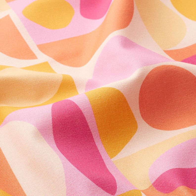 Tecido para decoração Meio linho Panamá Variações coloridas – amarelo claro/púrpura média,  image number 2