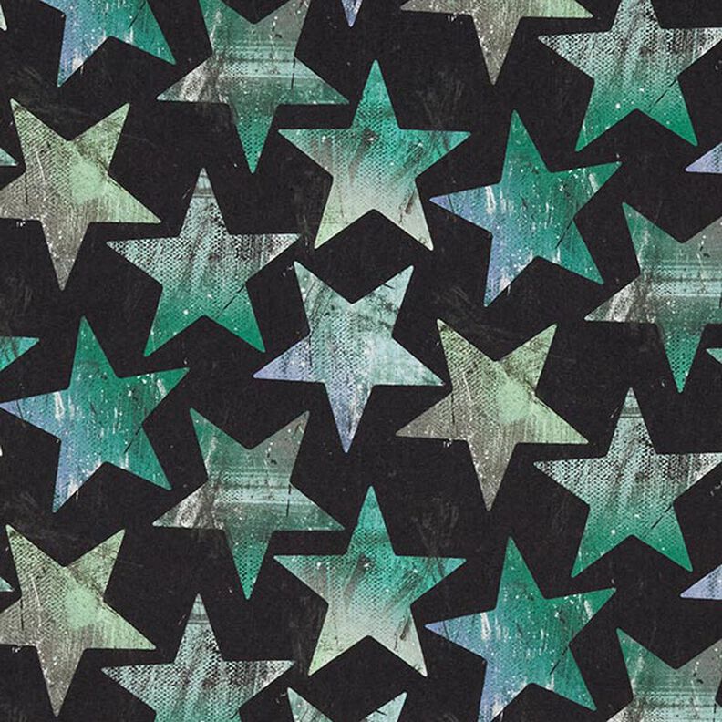 Softshell Estrelas – preto/verde,  image number 1