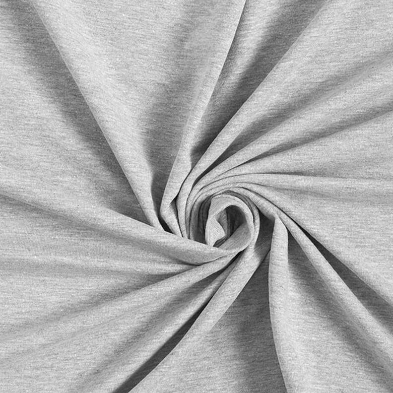 Jersey de algodão médio melange – cinzento claro,  image number 1