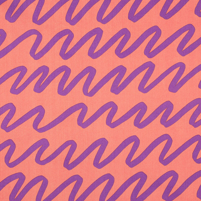 Popelina de algodão Making Waves | Nerida Hansen – cor de coral,  image number 1