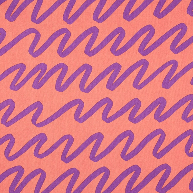 Popelina de algodão Making Waves | Nerida Hansen – cor de coral,  image number 1