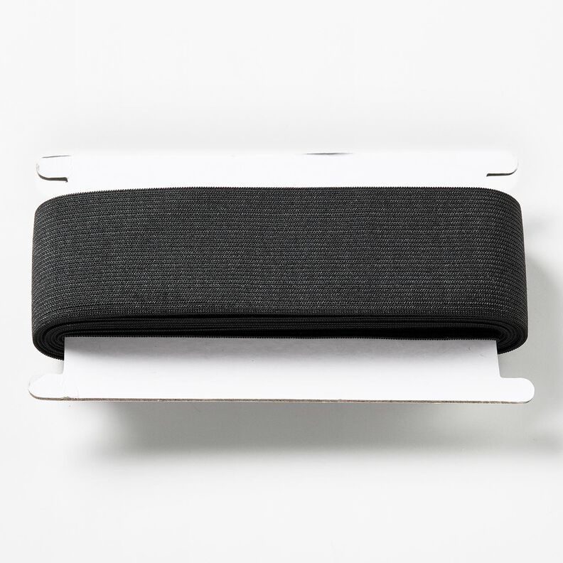 Fita elástica lisa [3 m | 50 mm] – preto,  image number 1