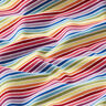 Jersey de algodão Riscas horizontais Arco-íris – branco/mistura de cores,  thumbnail number 2
