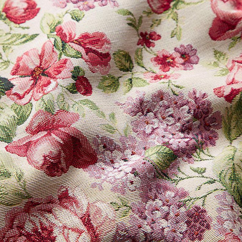 Tecido para decoração Gobelina Pétalas de rosa – cor de areia,  image number 2
