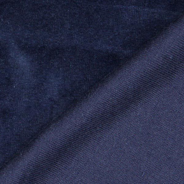 Tecido aveludado Nicki Liso – azul-marinho,  image number 3