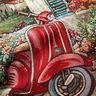 Painel decorativo Gobelina Vespa – carmin/bege claro,  thumbnail number 2