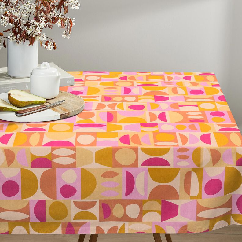 Tecido para decoração Meio linho Panamá Variações coloridas – amarelo claro/púrpura média,  image number 9