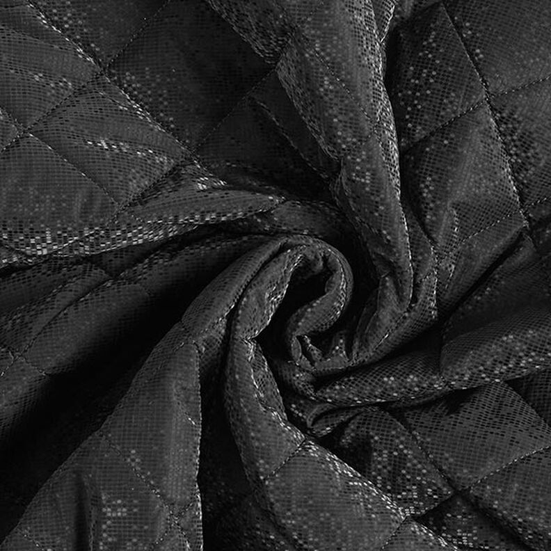Tecido acolchoado Losangos – preto,  image number 4
