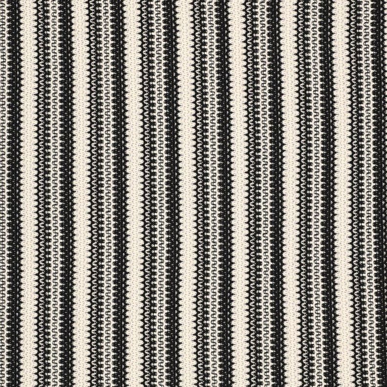 Tecido de malha riscas | Poppy Fabrics – preto/branco sujo,  image number 1