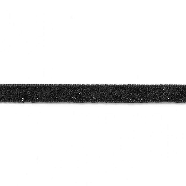 Fita de Veludo Metálico [10 mm] – preto,  image number 2