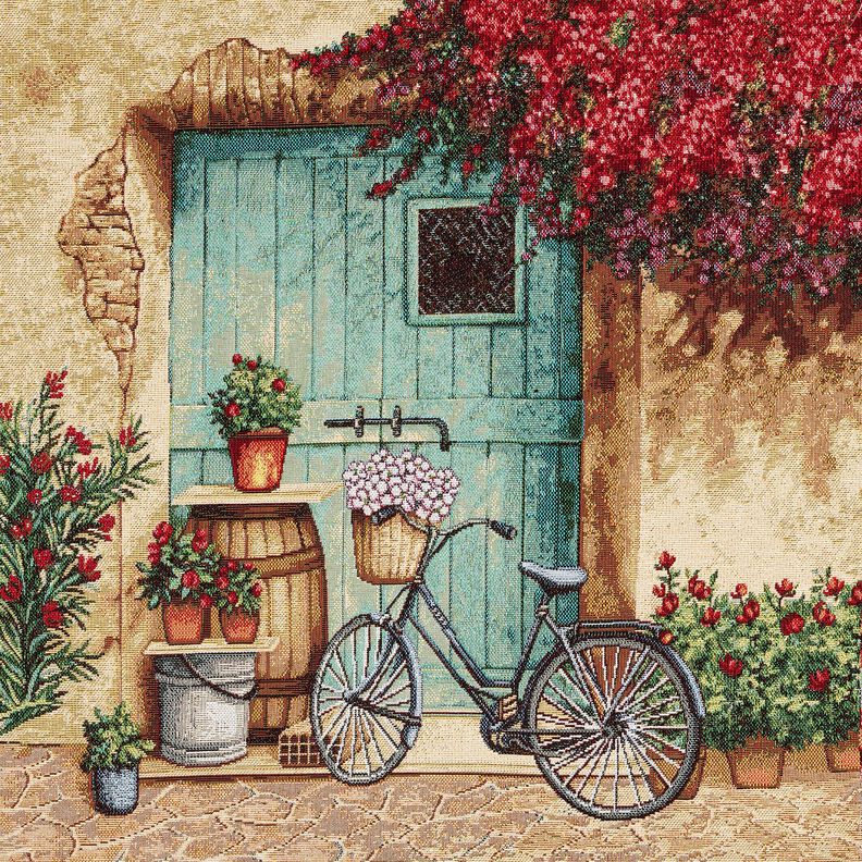 Painel decorativo Gobelina Bicicleta – bege claro/carmin,  image number 1