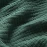 GOTS Musselina de algodão de três camadas – verde escuro,  thumbnail number 3