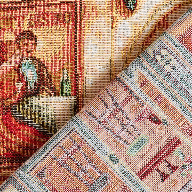 Painel decorativo Gobelina Bistro francês – azul/terracota,  image number 4