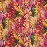 Tecido para exteriores Lona Folhas exóticas – carmin/roxo,  thumbnail number 1