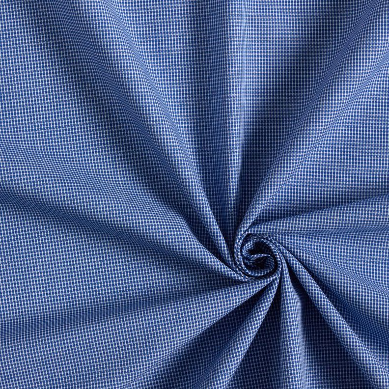 Tecido para camisas Xadrez Mini – branco/azul ganga,  image number 3