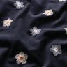 Bombazine para bebé Flores bordadas – azul-noite,  thumbnail number 2