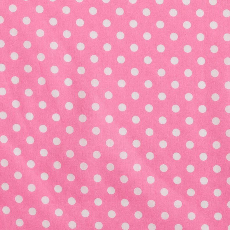Popelina de algodão Polka Dots – rosa/branco,  image number 1
