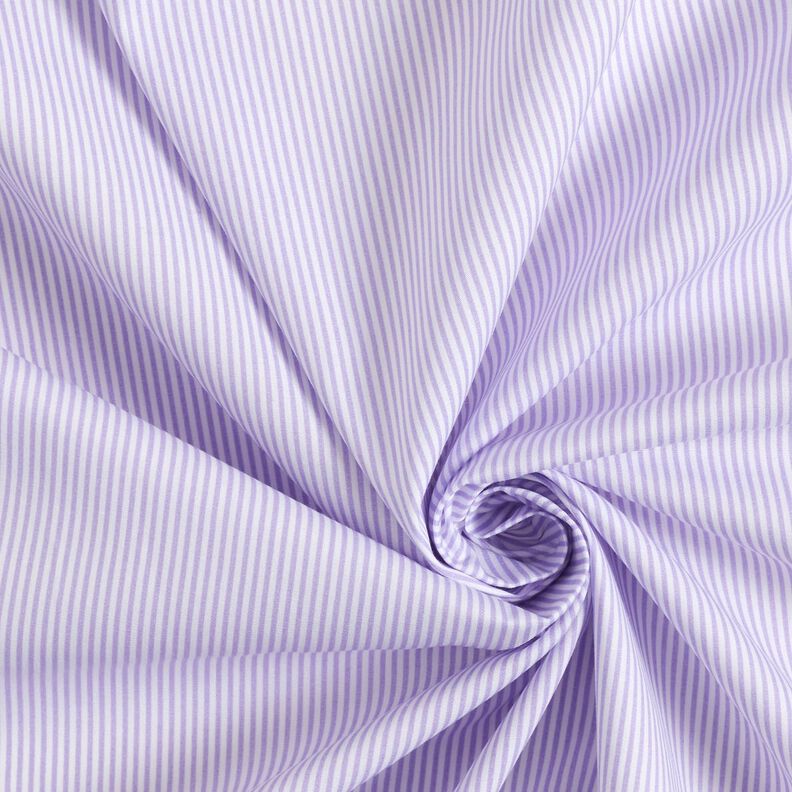 Popelina de algodão Riscas Mini – lilás/branco,  image number 3